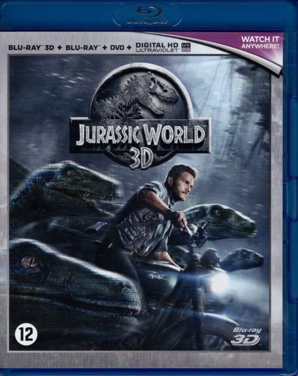Jurassic World 3D + Blu-ray + DVD