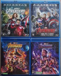 Avengers, Age of Ultron, Inifinity War & Endgame (Blu-ray)