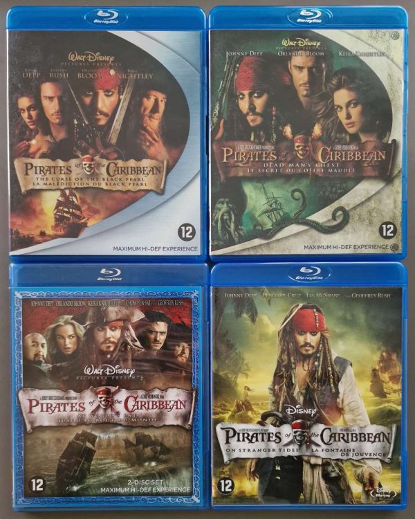 Pirates of the Caribbean 1 t/m 4 - Blu-ray
