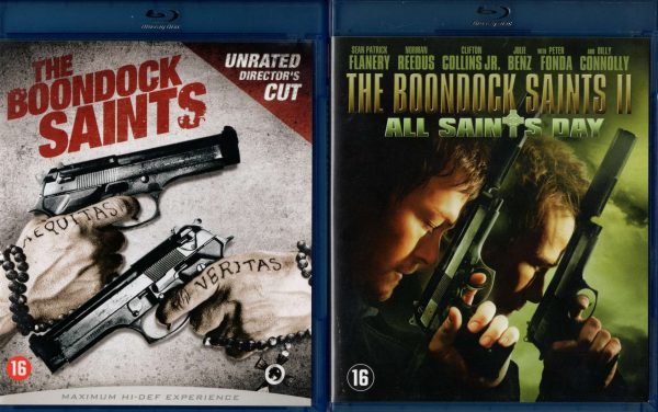 The Boondock Saints - Unrated Director's Cut + The Boondock Saints 2 All Saints Day - de prijs is voor beide films samen The Boondock Saints + Boondock Saints 2 All Saints Day (Blu-ray)