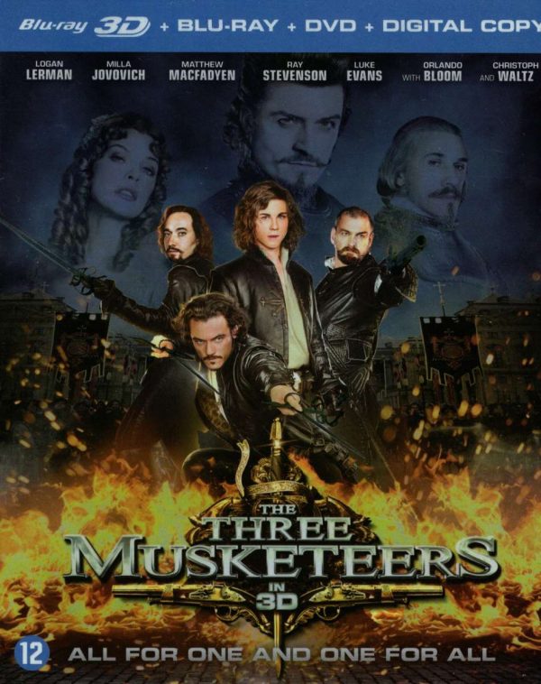 The Three Musketeers 3D + Blu-ray + DVD
