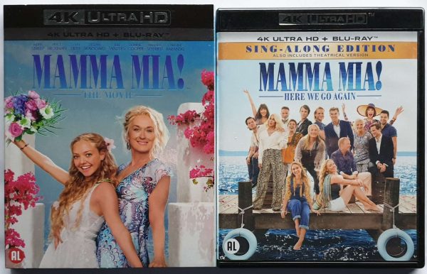 Mamma Mia 4K + Blu-ray & Mamma Mia Here We Go Again 4K + Blu-ray