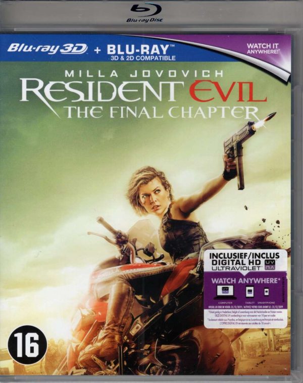Resident Evil The Final Chapter 3D + Blu-ray - 2 disc