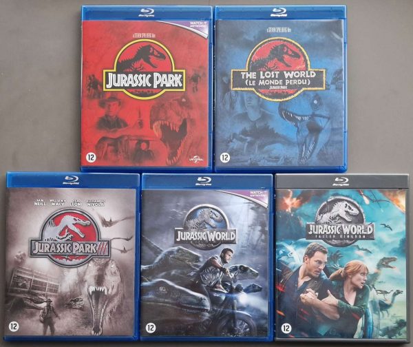 Jurassic Park 1 t/m 3 + Jurassic World + Fallen Kingdom (Blu-ray)