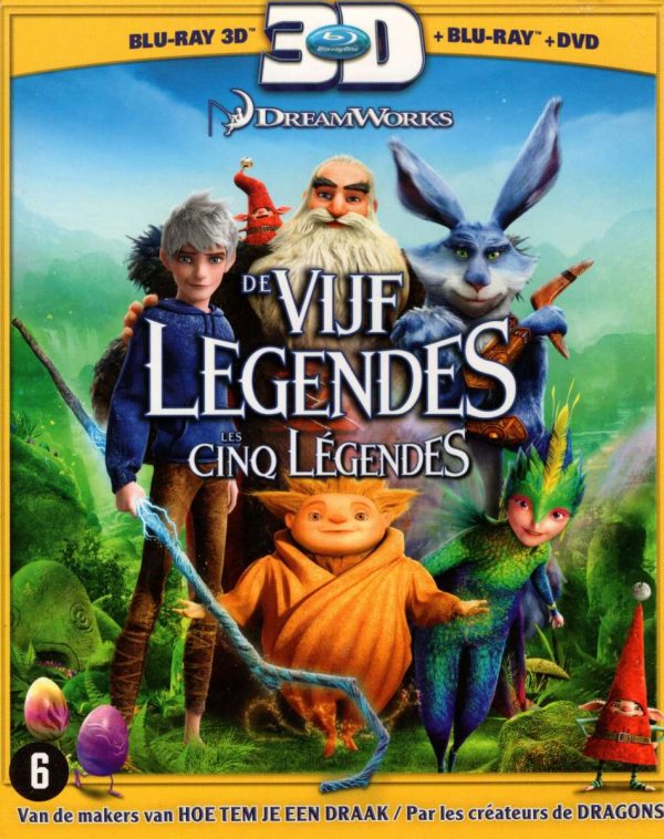 de Vijf Legendes 3D + Blu-ray + DVD