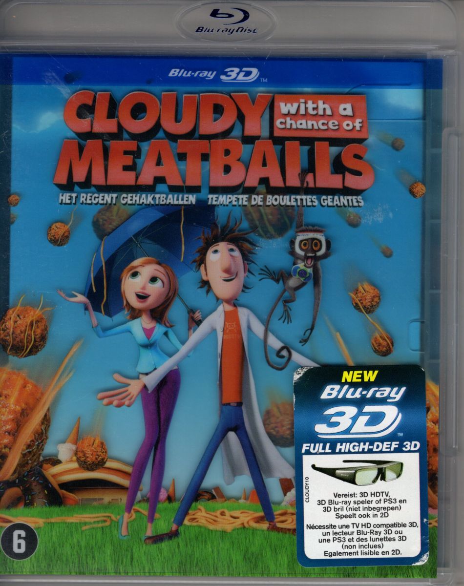 Cloudy with a Chance of Meatballs 3D + Blu-ray