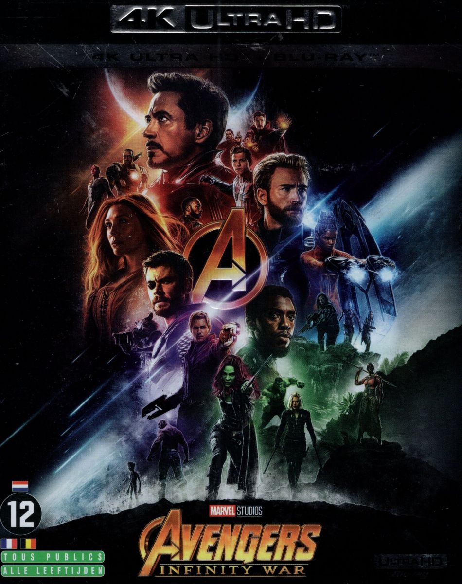 Avengers Infinity War - 4K Ultra HD + Blu-ray (Deels Met NL Ondertiteling)