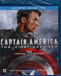 Captain America The First Avenger Limited 3D Edition - 3 disc - 3D Blu-ray + Blu-ray + DVD - nieuw in seal