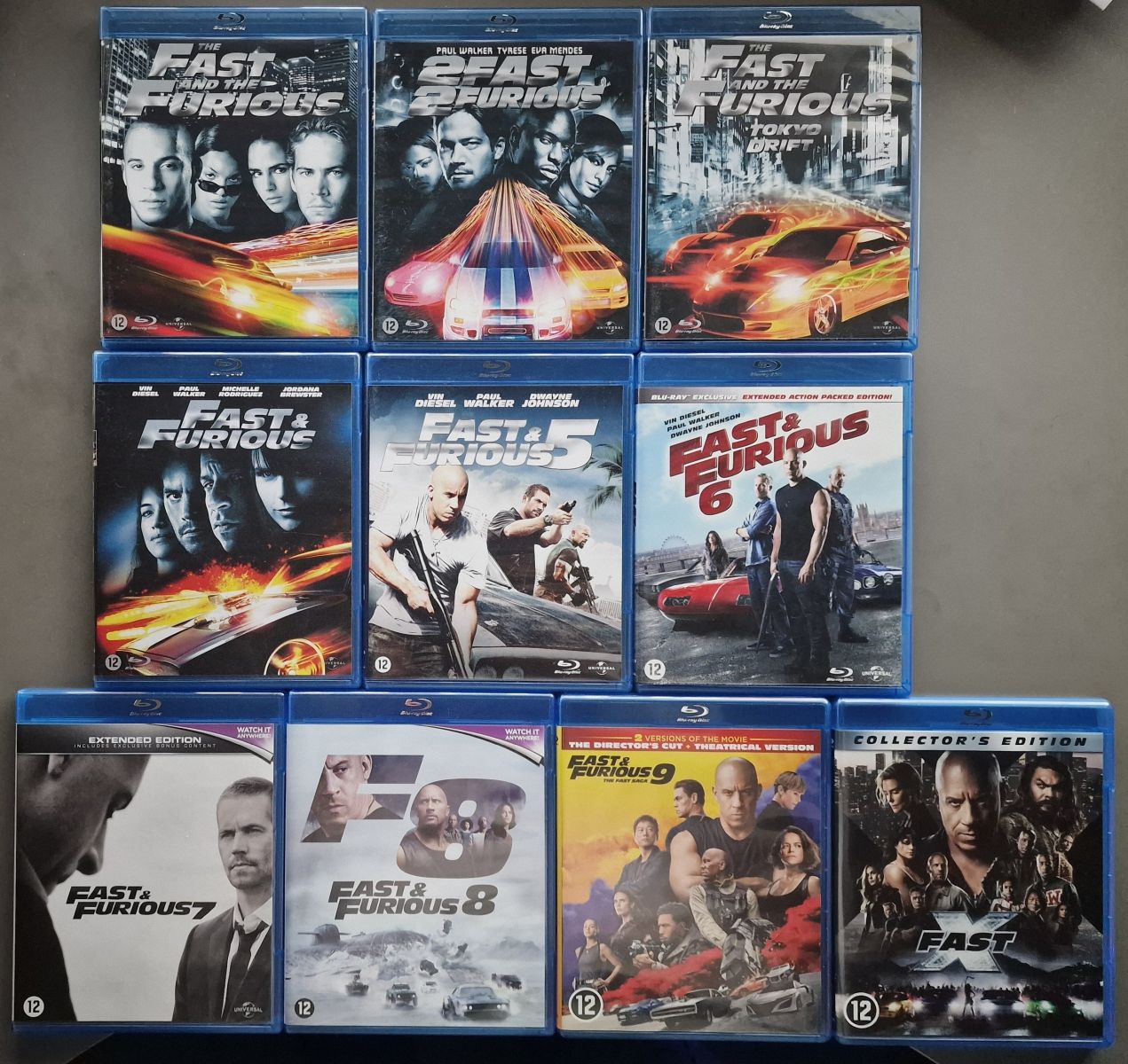 Fast & Furious 1 t/m 10 (Blu-ray)