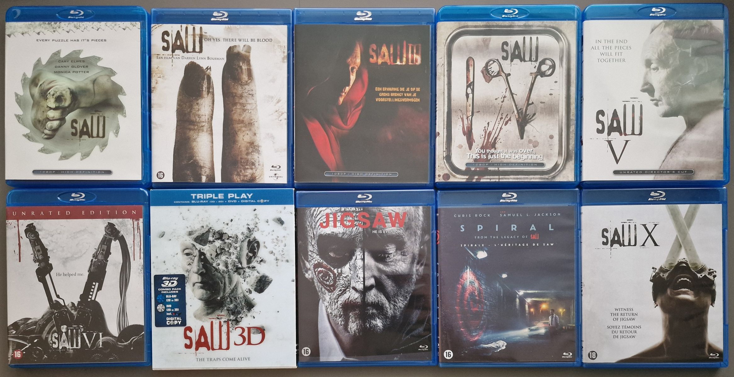 Saw 1 t/m 10 (Blu-ray)