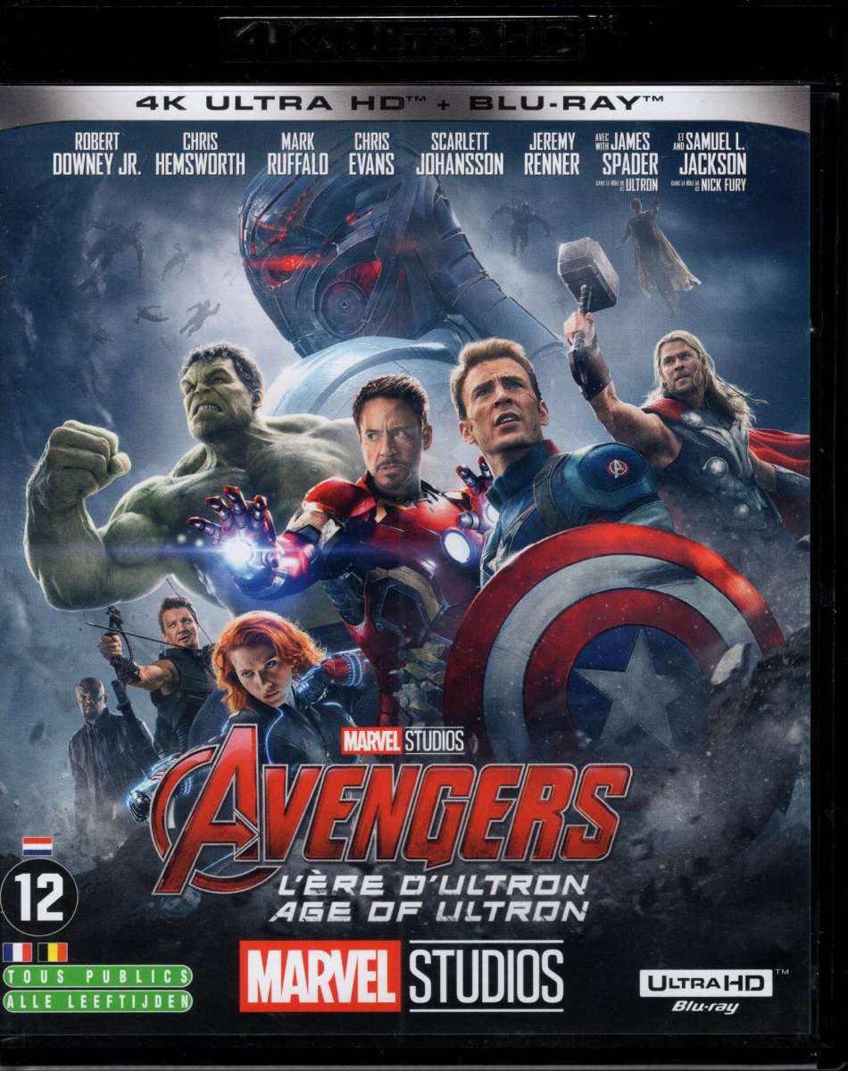 Avengers Age of Ultron - 4K Ultra HD + Blu-ray (Import 4K Geen NL Ondertiteling, Blu-ray Wel)