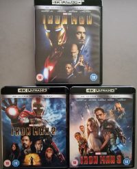 Iron Man 1, 2 & 3 - 4K Ultra HD + Blu-ray (Import 4K Geen NL Ondertiteling, Blu-ray Wel)