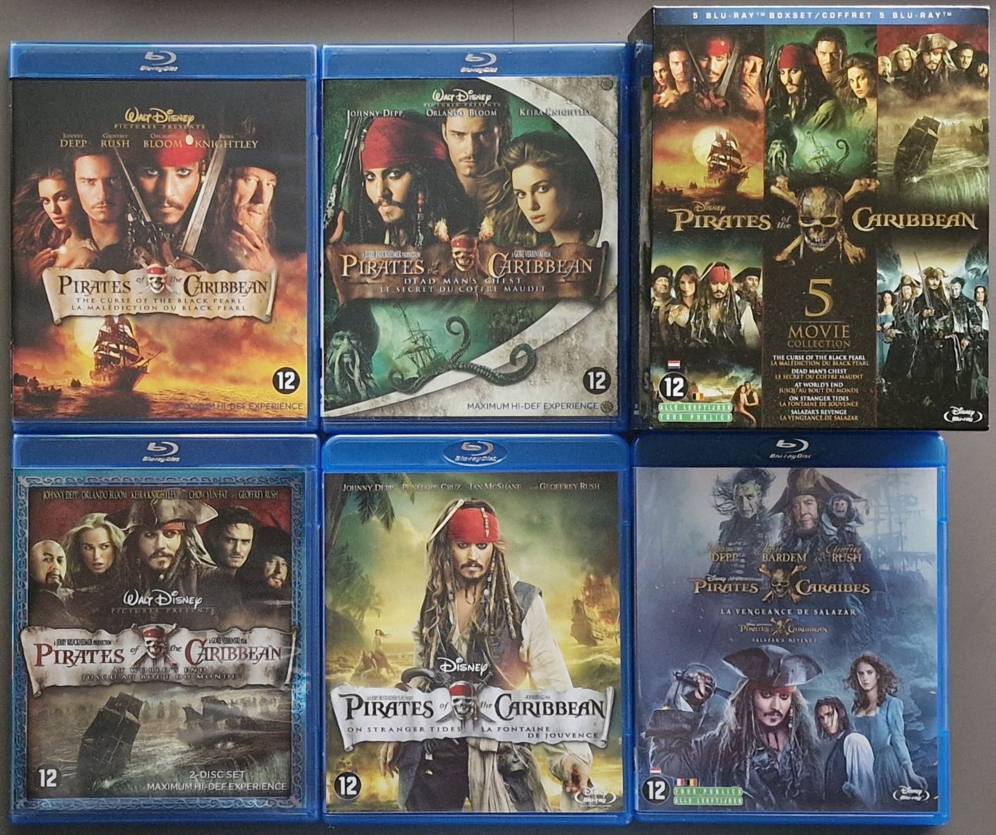 Pirates o fthe Caribbean - 5 Movie Collection (Blu-ray)