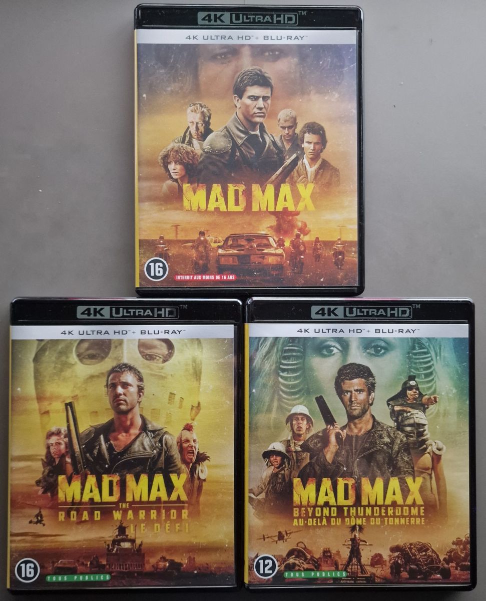 Mad Max Trilogy - 4K Ultra HD + Blu-ray (Import Met NL Ondertiteling)